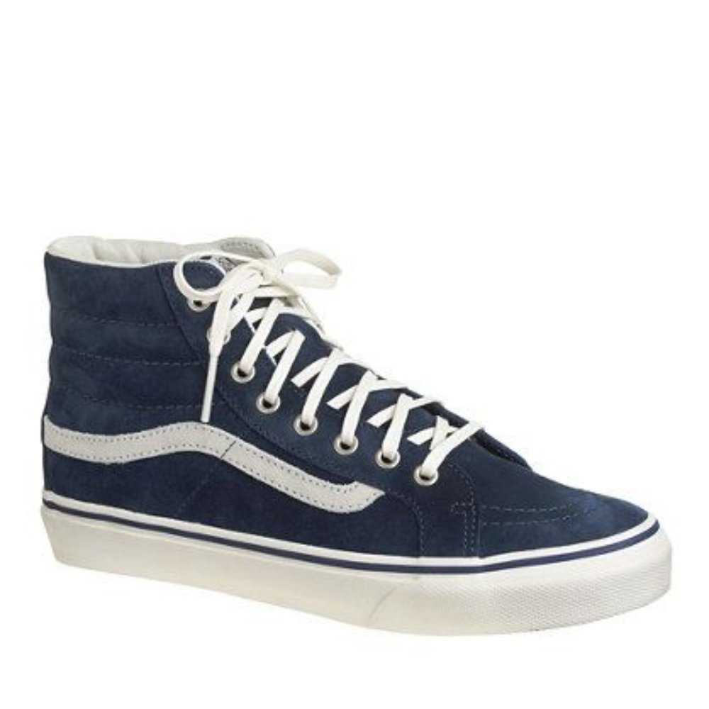 NAVY BLUE BRAND NEW Vans Hi Top Sneakers- Sz. 8.5